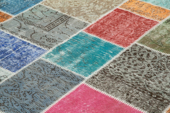 8x10 Multicolor Patchwork Rug - 34887