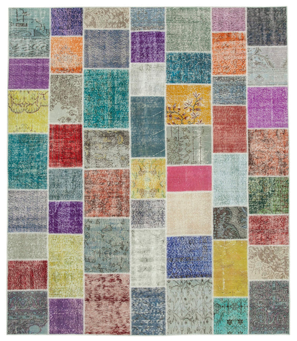 8x10 Multicolor Patchwork Rug - 34888
