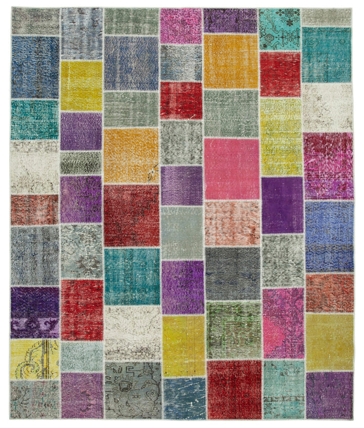 8x10 Multicolor Patchwork Rug - 34890