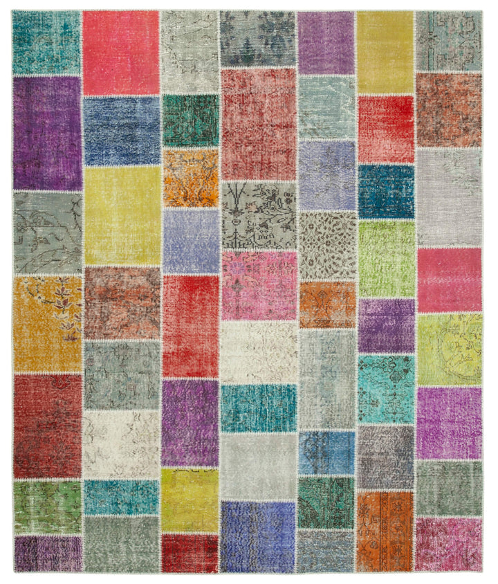 8x10 Multicolor Patchwork Rug - 34896