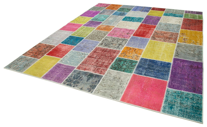 8x10 Multicolor Patchwork Rug - 34896