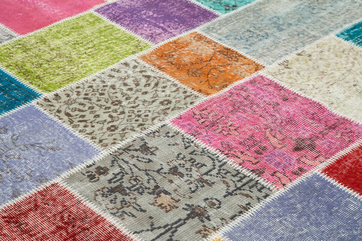 8x10 Multicolor Patchwork Rug - 34896
