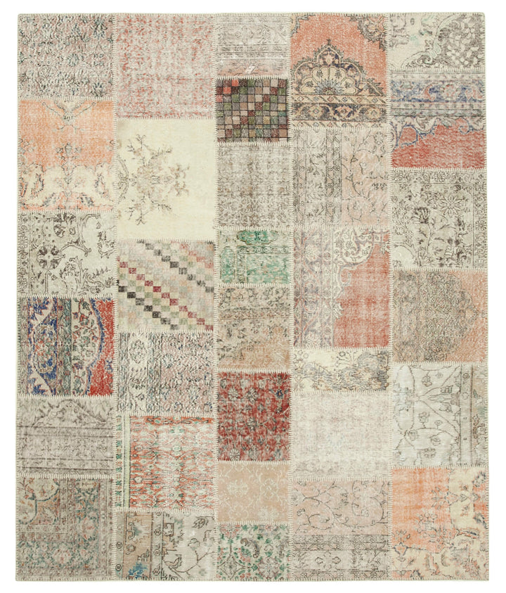 8x10 Multicolor Patchwork Rug - 34908