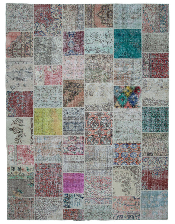 10x13 Multicolor Patchwork Rug - 34954