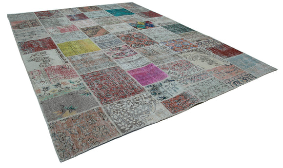 10x13 Multicolor Patchwork Rug - 34954