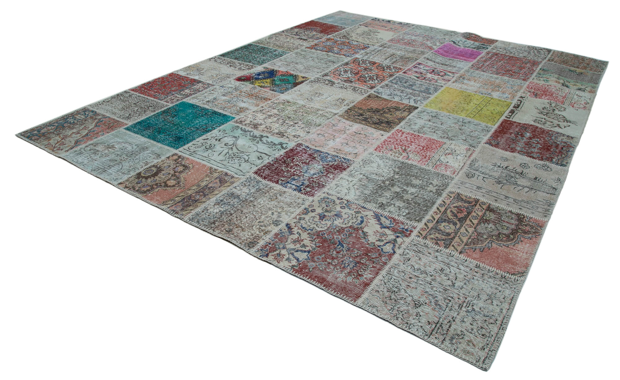 10x13 Multicolor Patchwork Rug - 34954