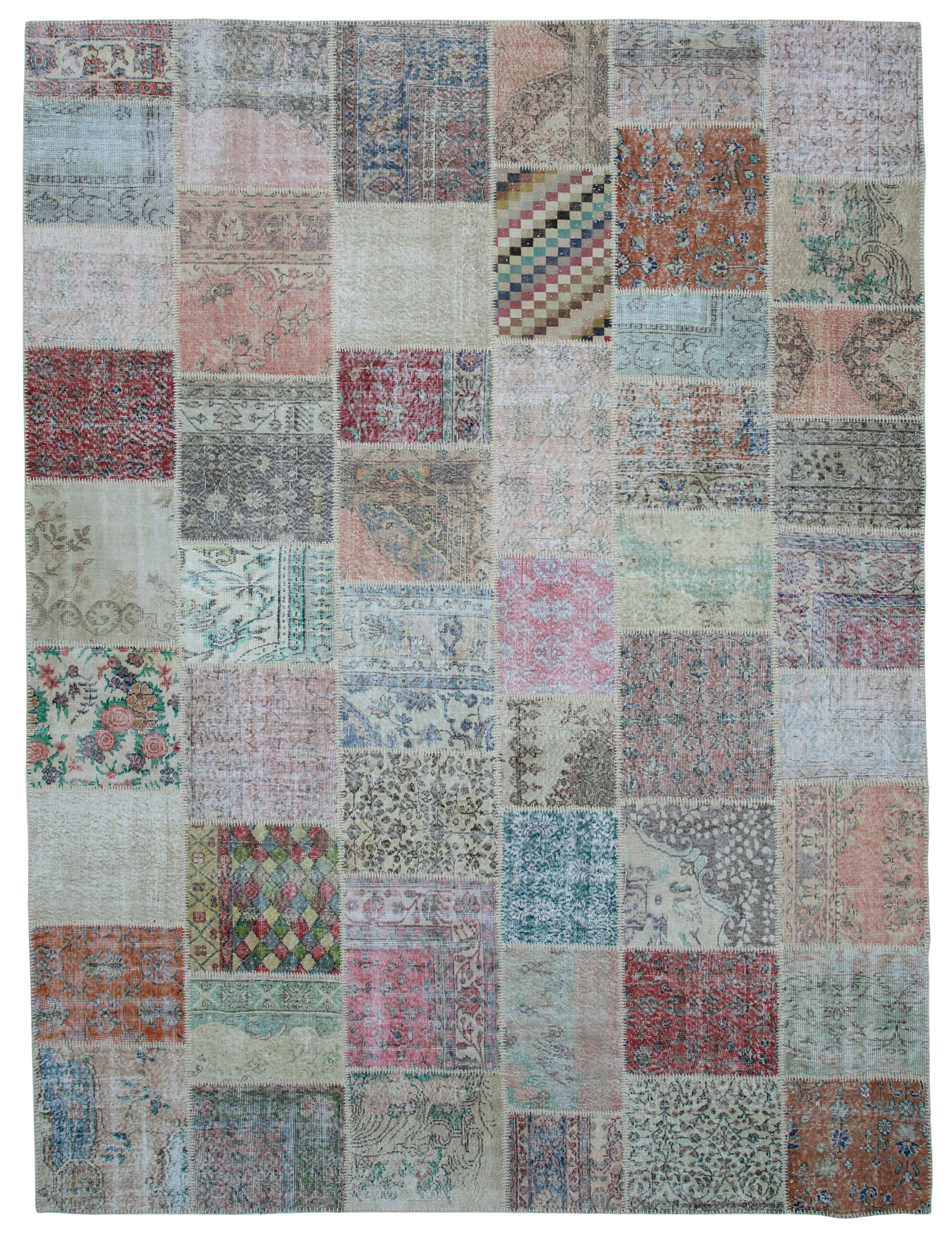 10x13 Multicolor Patchwork Rug - 34989