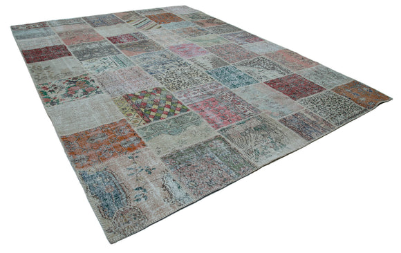 10x13 Multicolor Patchwork Rug - 34989