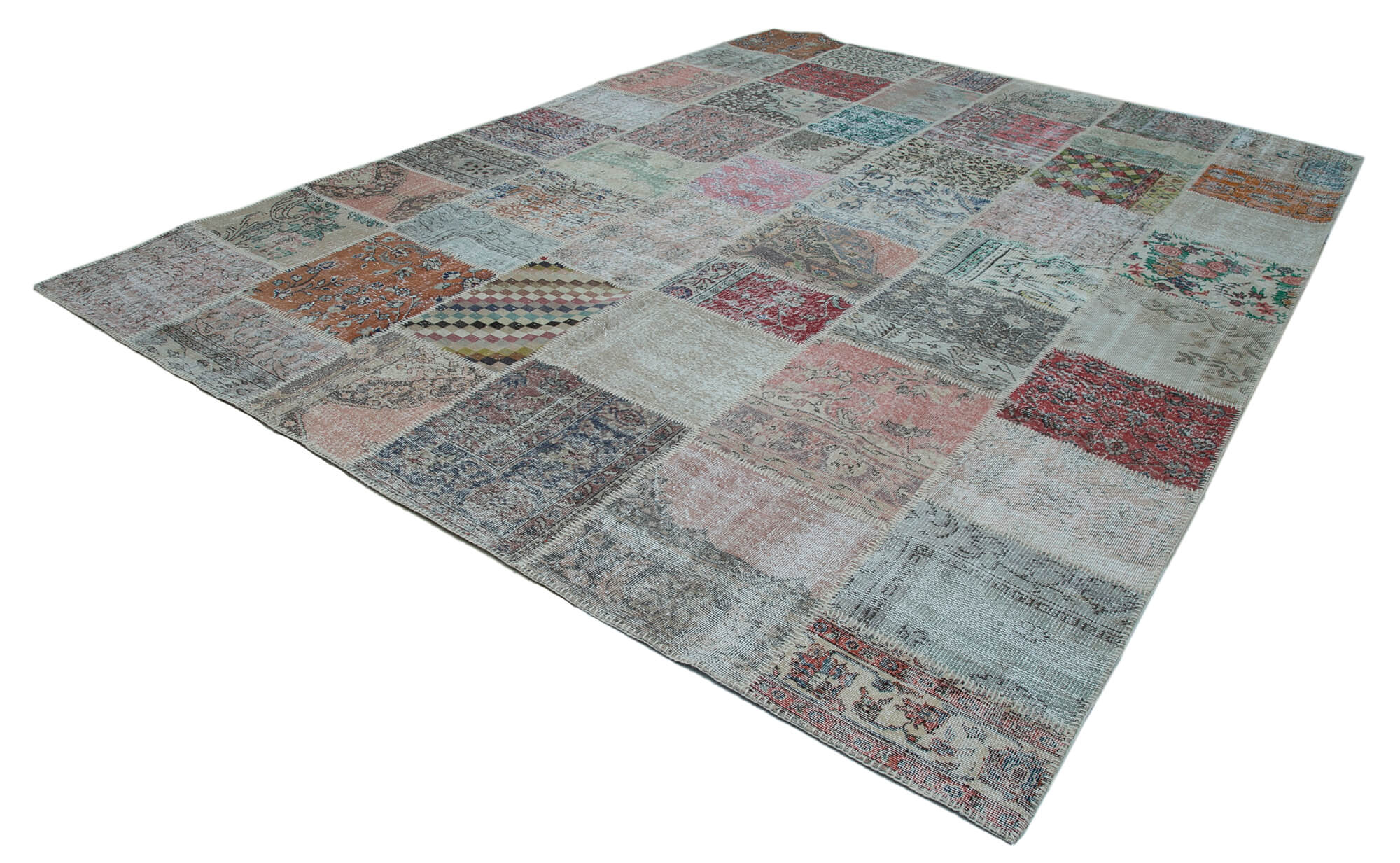 10x13 Multicolor Patchwork Rug - 34989
