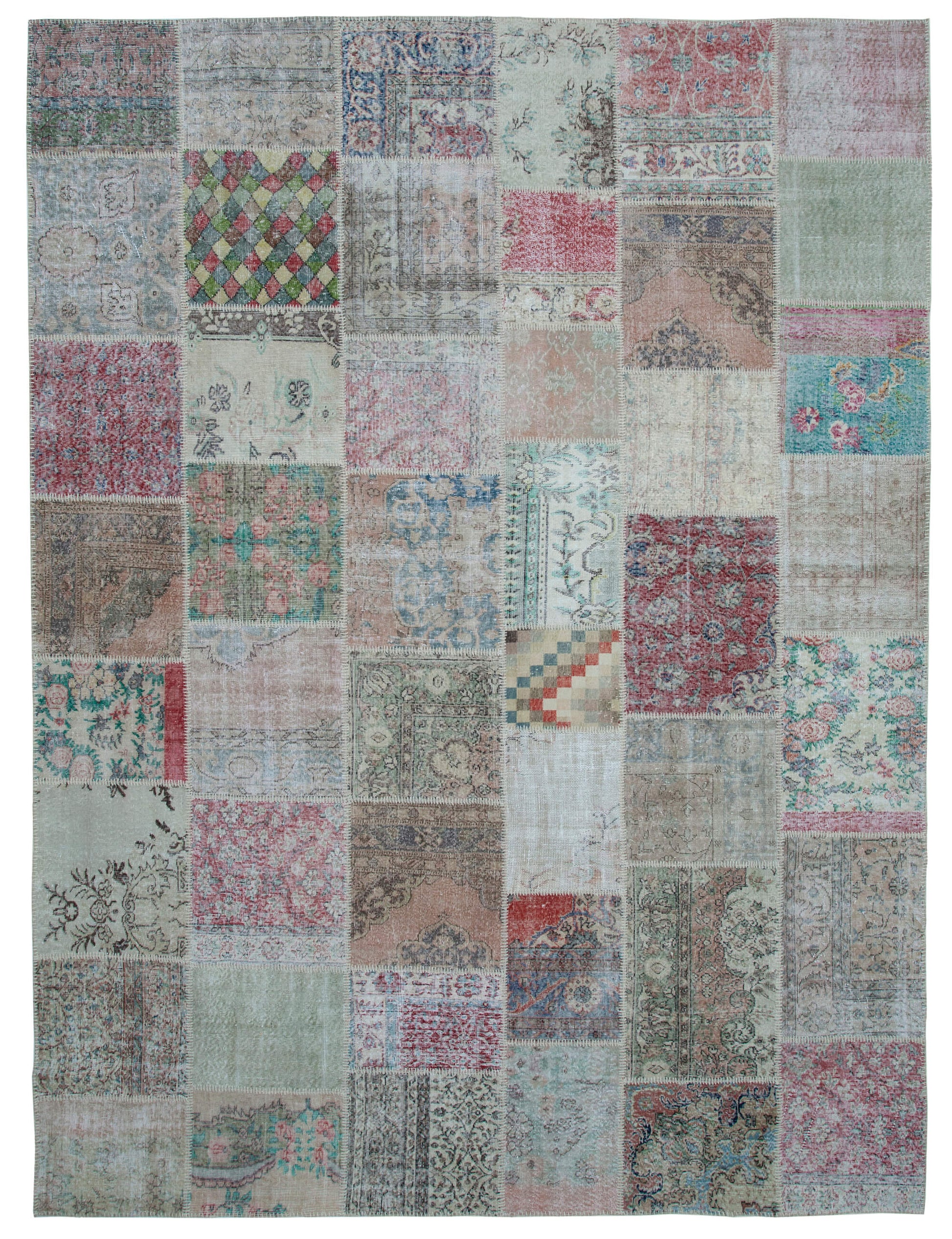 10x13 Multicolor Patchwork Rug - 34993
