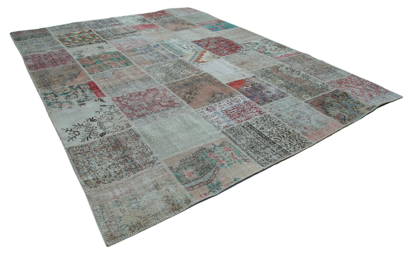 10x13 Multicolor Patchwork Rug - 34993