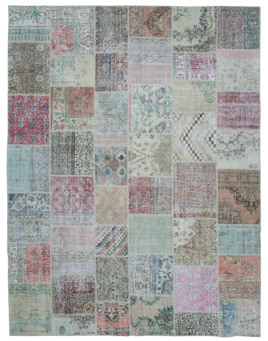 10x13 Multicolor Patchwork Rug - 34996