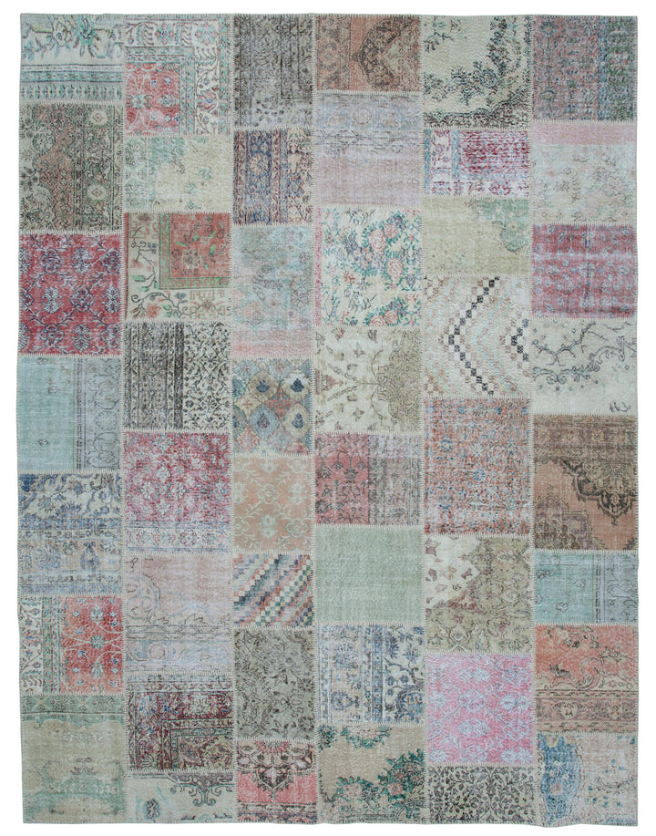 10x13 Multicolor Patchwork Rug - 34996