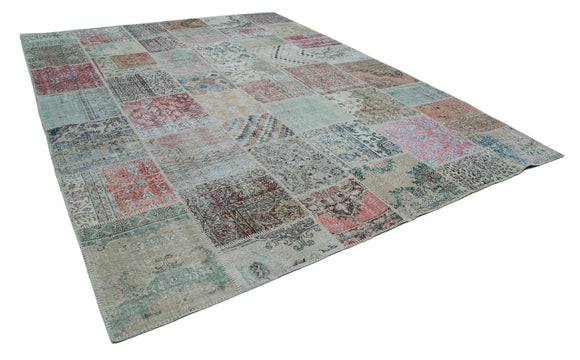 10x13 Multicolor Patchwork Rug - 34996