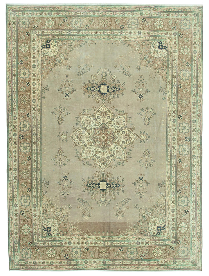 9x12 Beige Vintage Large Area Rug - 35134