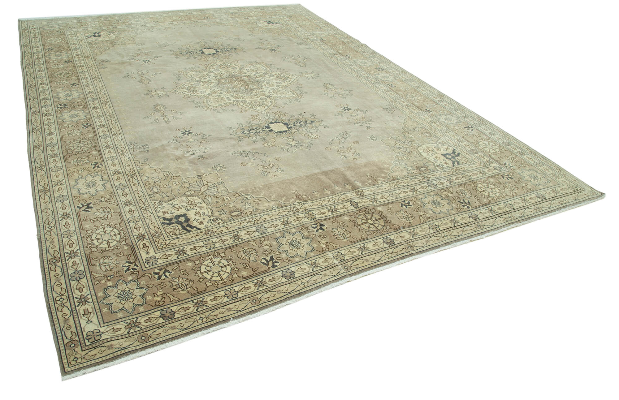 9x12 Beige Vintage Large Area Rug - 35134