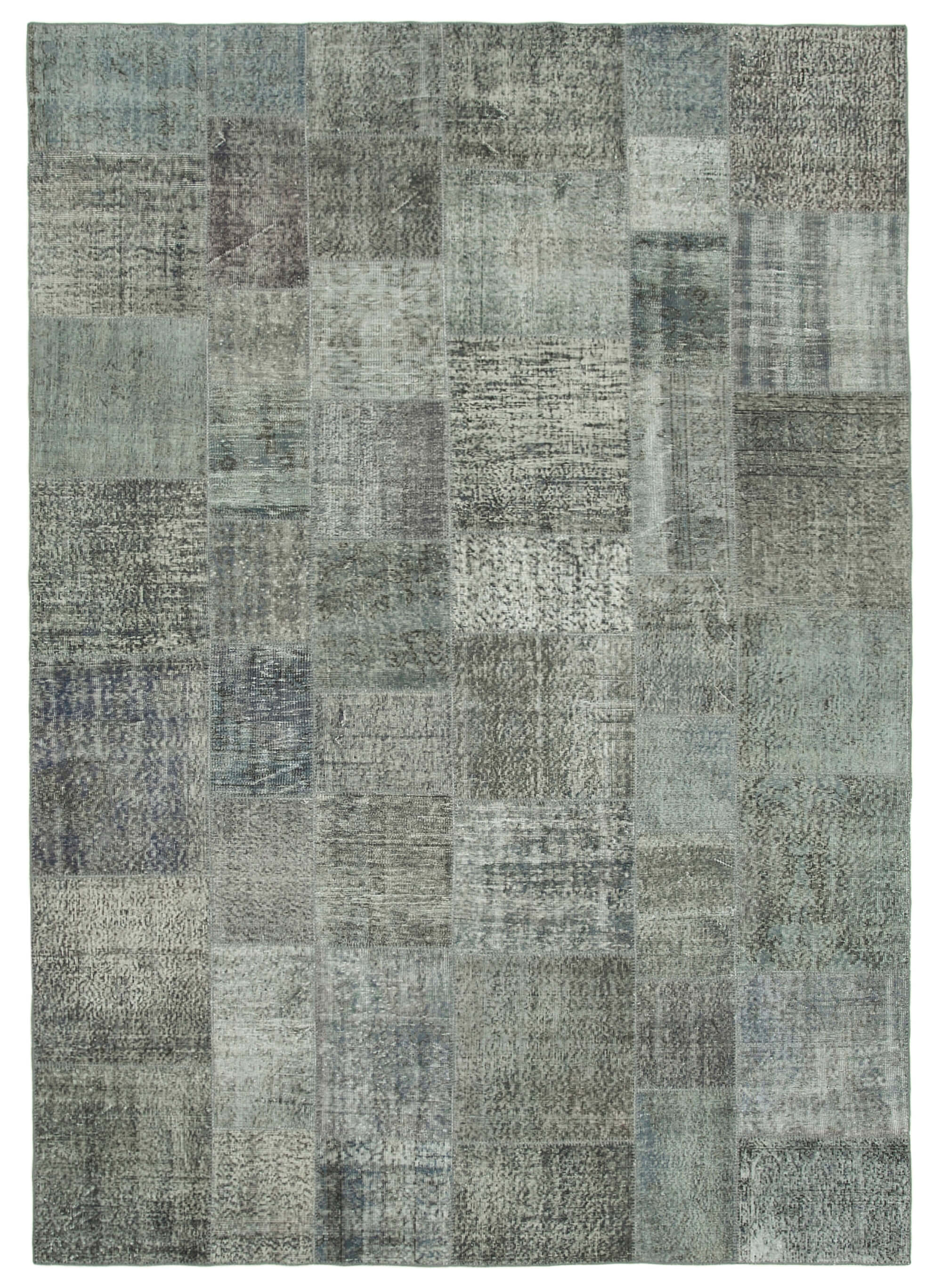8x11 Grey Patchwork Rug- 35193