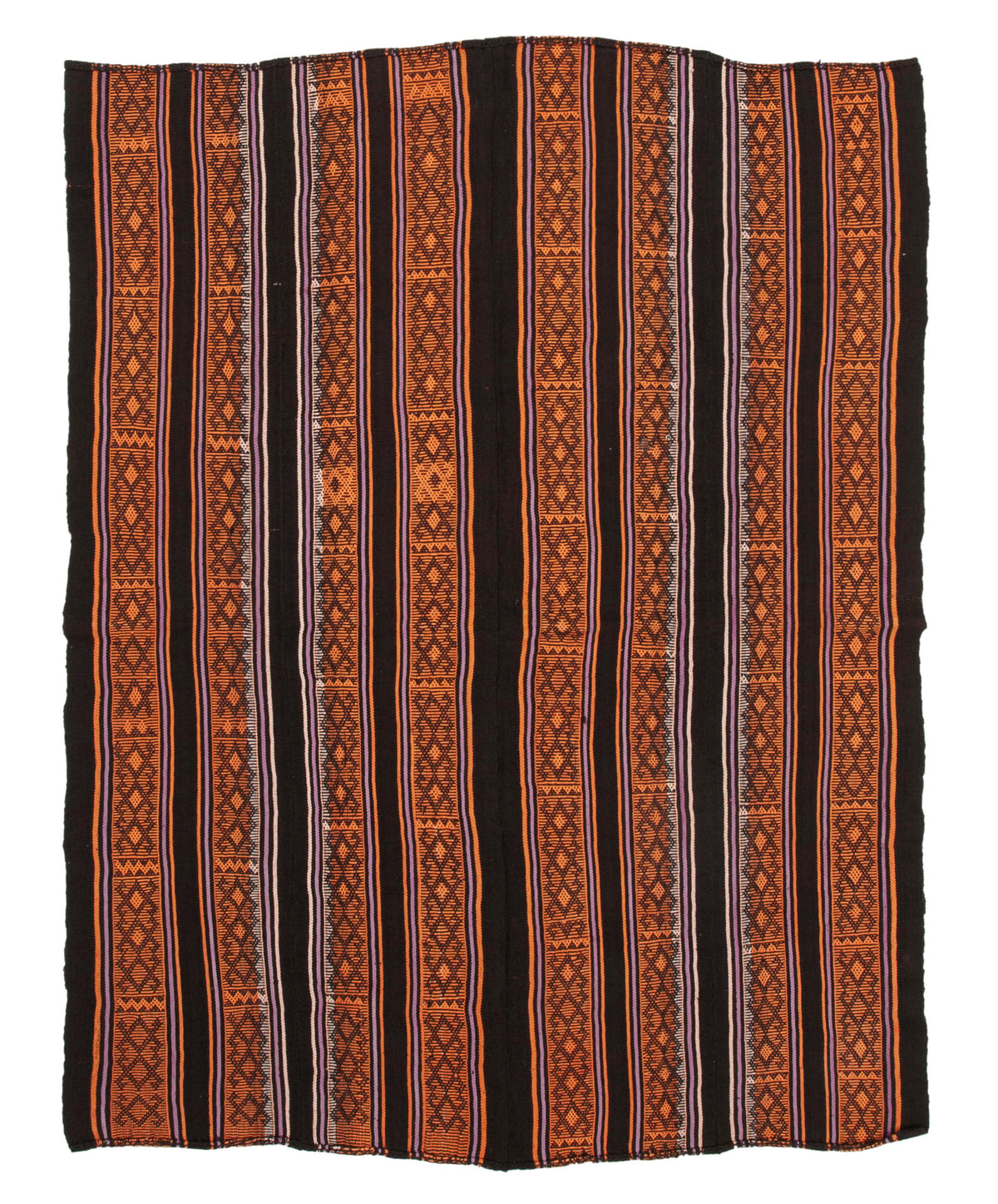 6x7 Brown Vintage Turkish Kilim Rug - 35335
