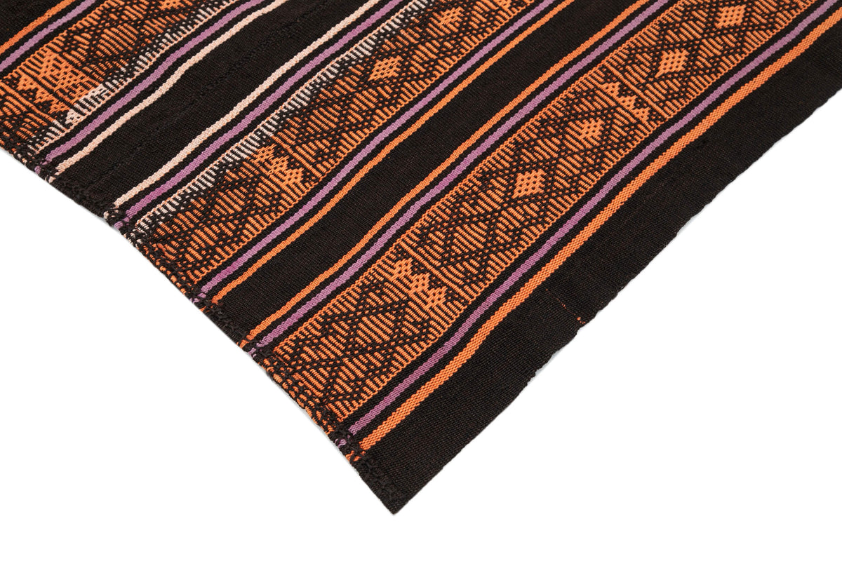 6x7 Brown Vintage Turkish Kilim Rug - 35335