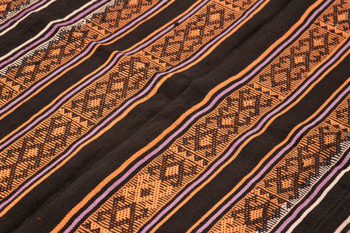6x7 Brown Vintage Turkish Kilim Rug - 35335