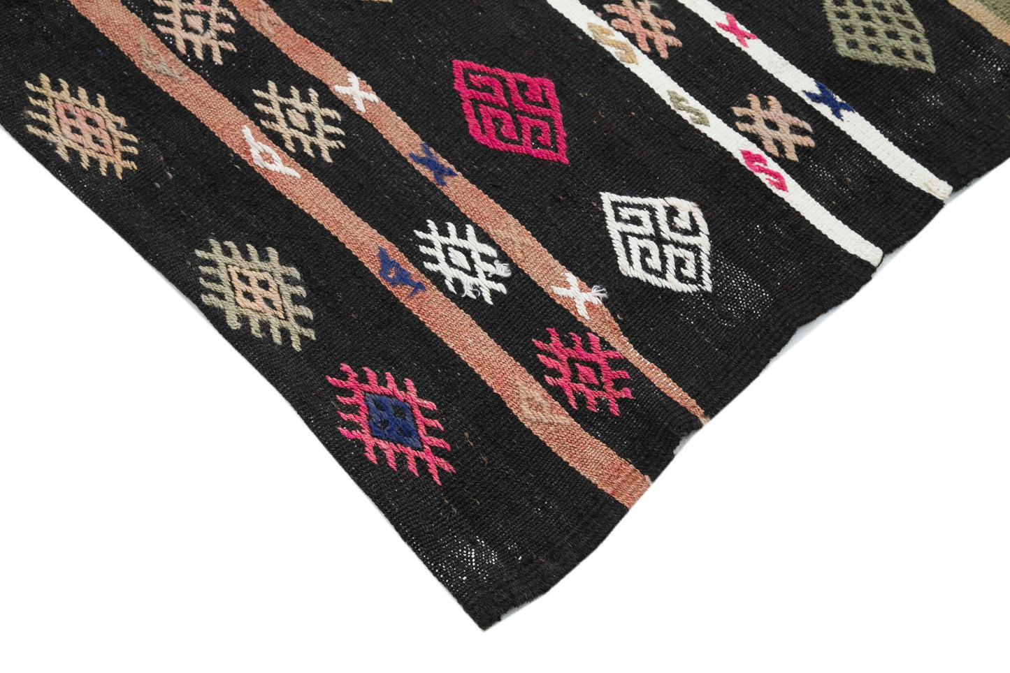 5x10 Brown Vintage Turkish Kilim Rug - 35356