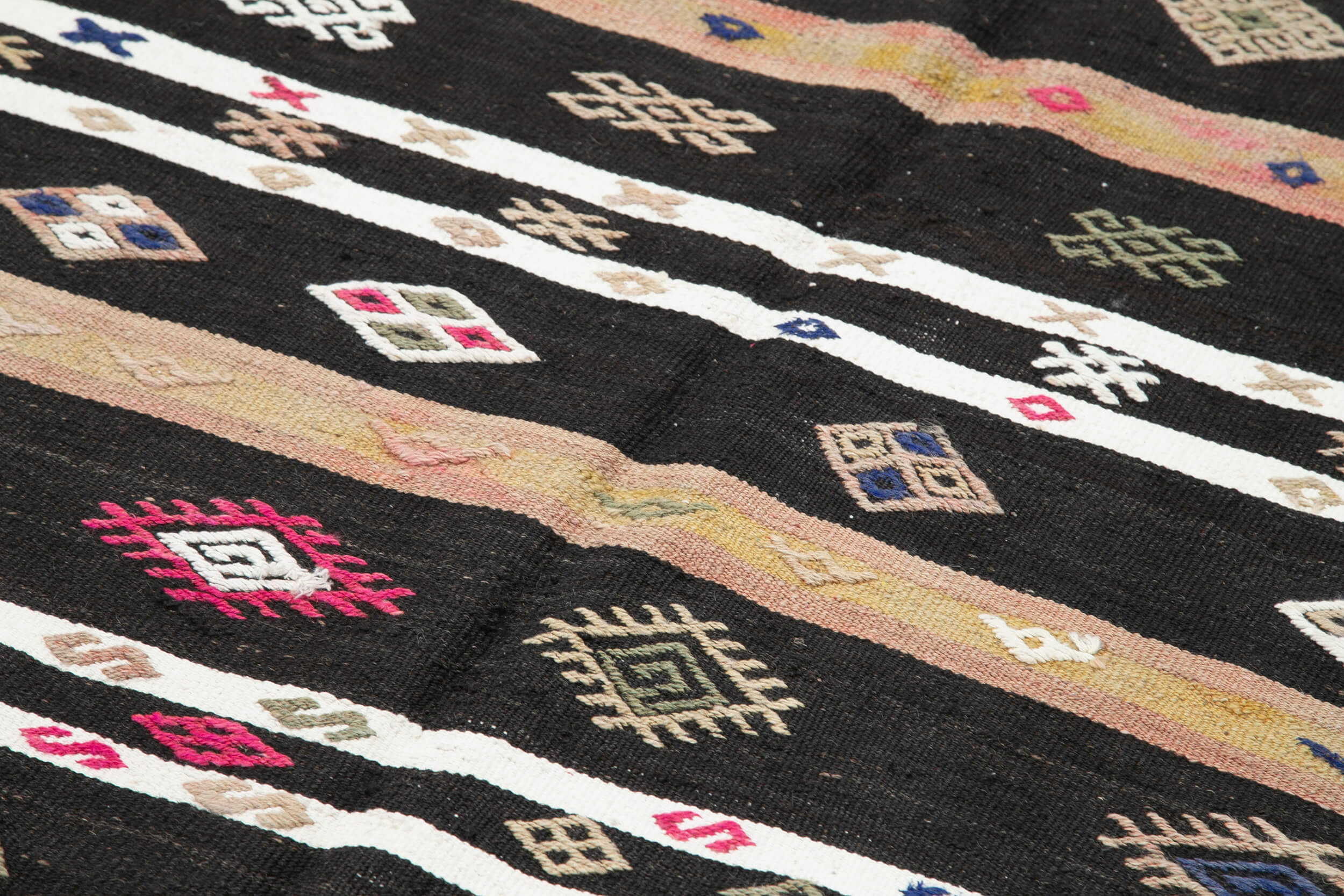 5x10 Brown Vintage Turkish Kilim Rug - 35356
