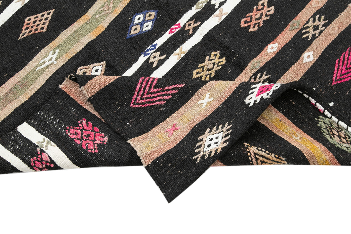 5x10 Brown Vintage Turkish Kilim Rug - 35356