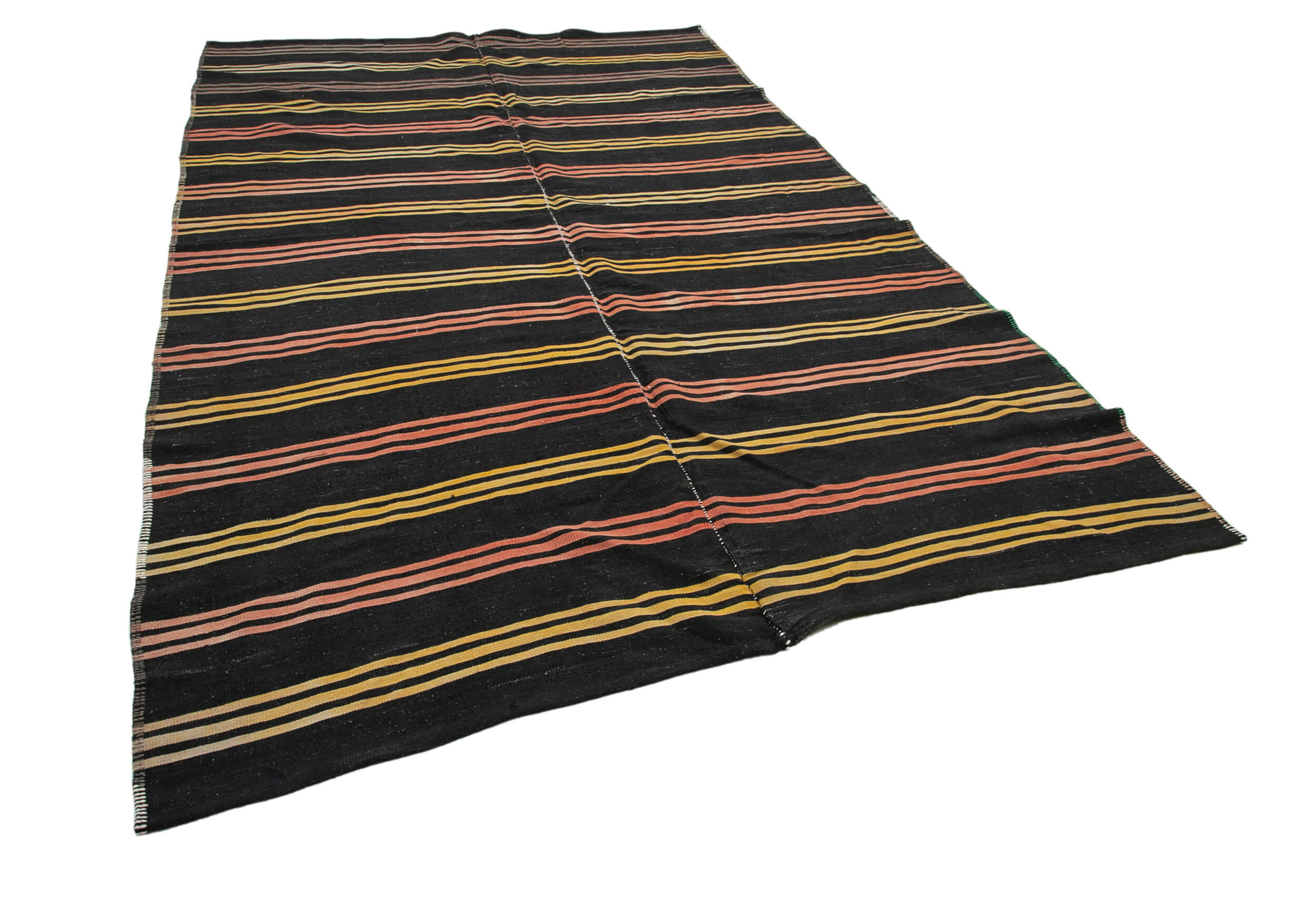 6x10 Brown Vintage Turkish Kilim Rug - 35370