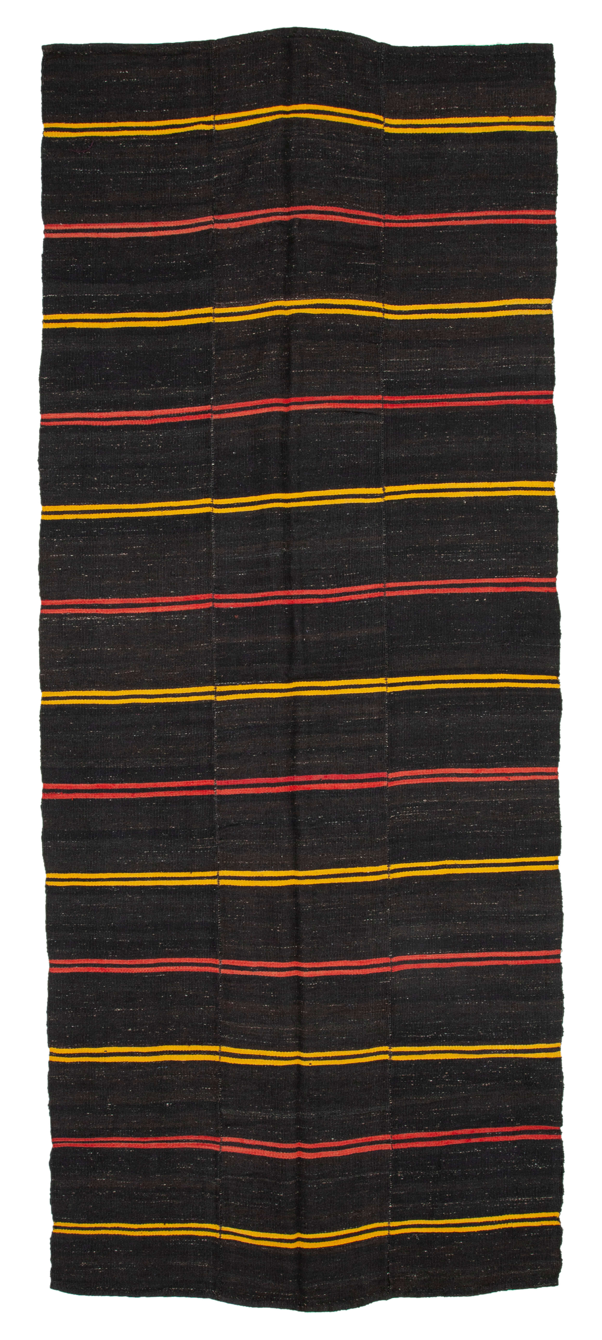 6x14 Brown Vintage Turkish Kilim Rug - 35400