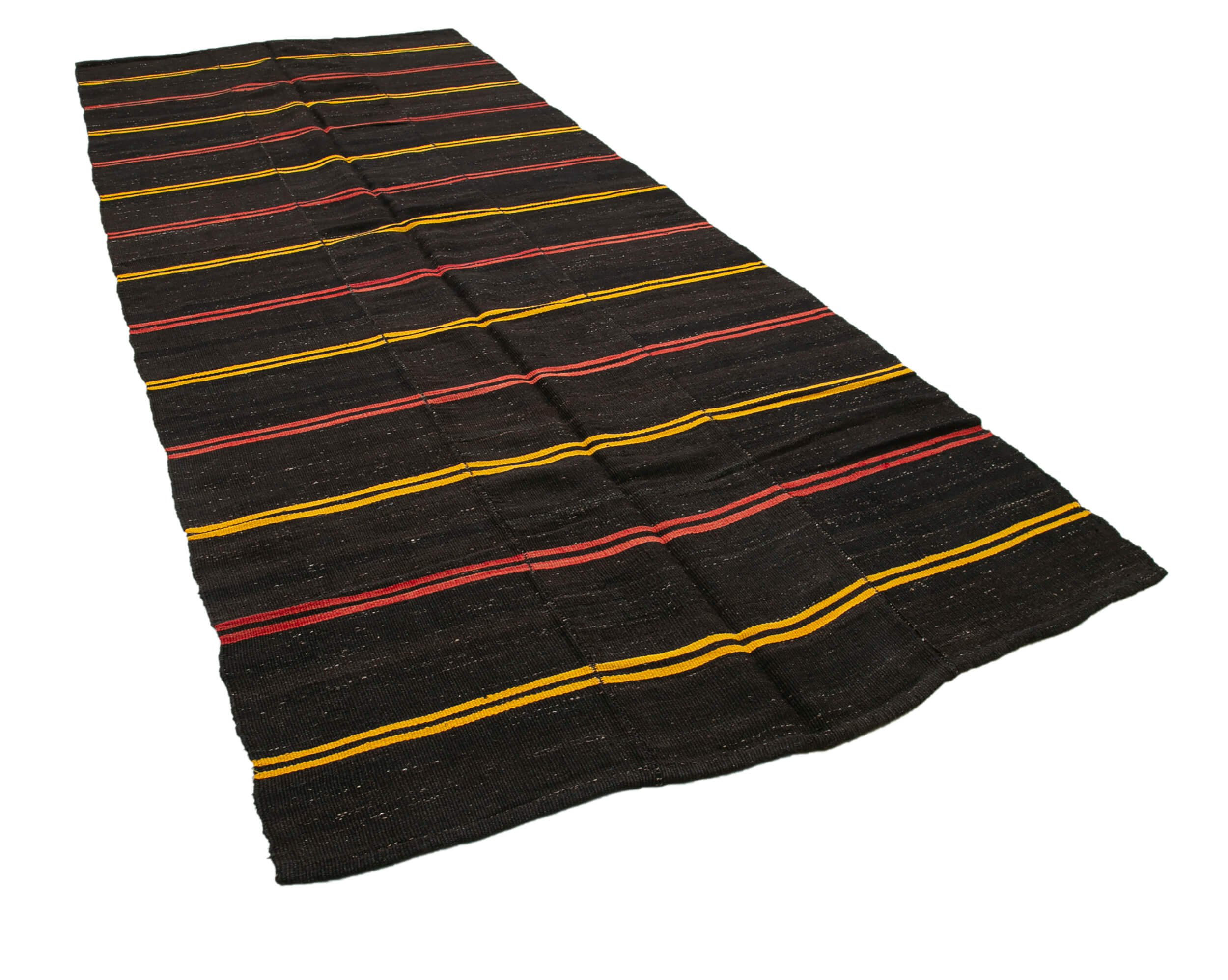 6x14 Brown Vintage Turkish Kilim Rug - 35400