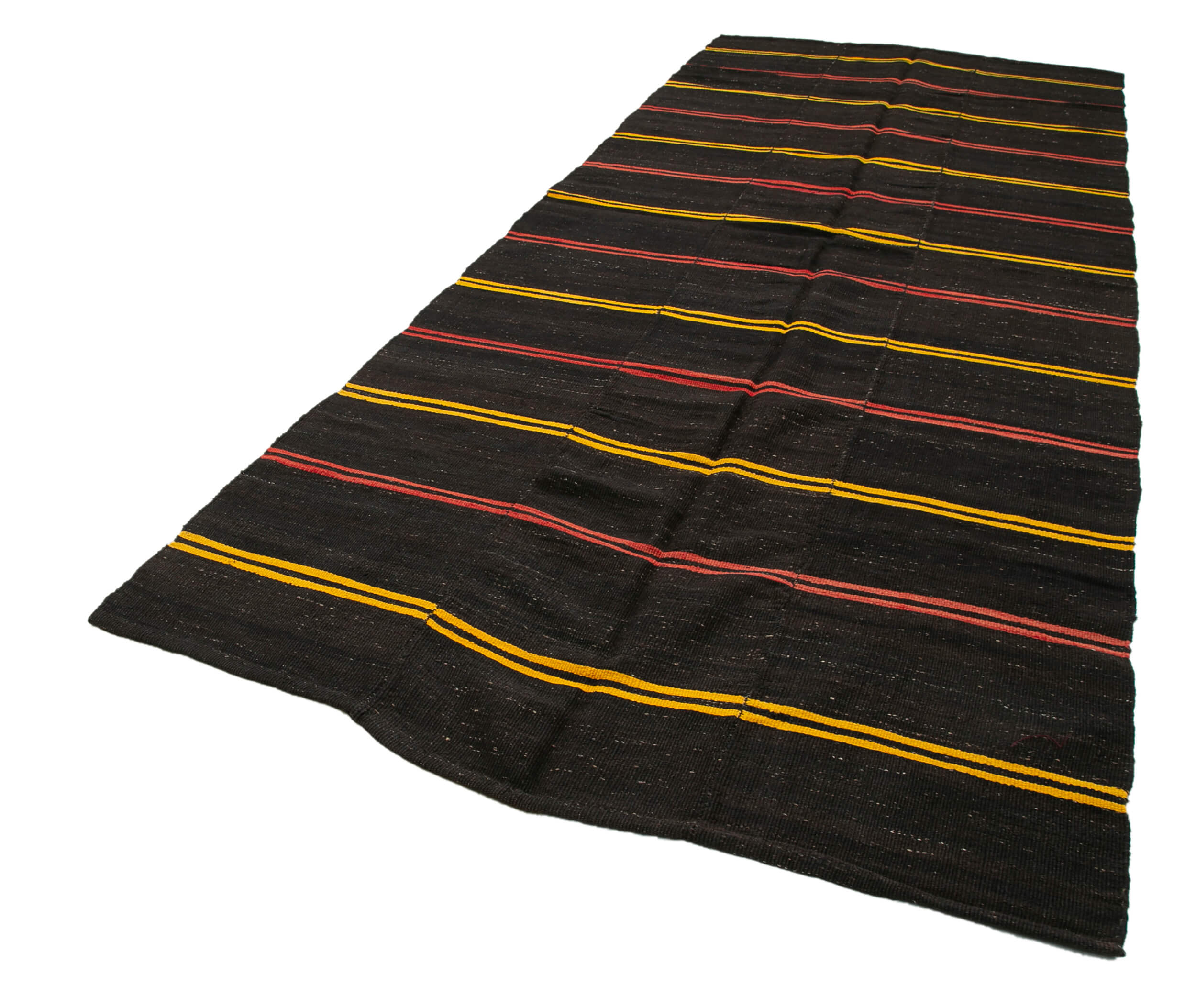 6x14 Brown Vintage Turkish Kilim Rug - 35400