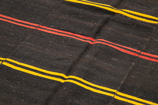 6x14 Brown Vintage Turkish Kilim Rug - 35400