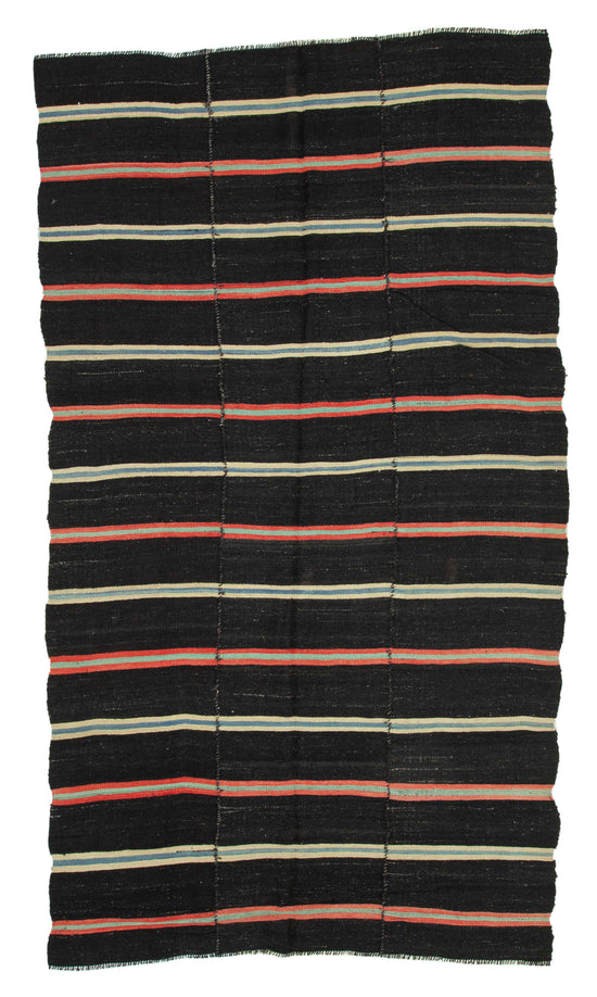 7x12 Brown Vintage Turkish Kilim Rug - 35401