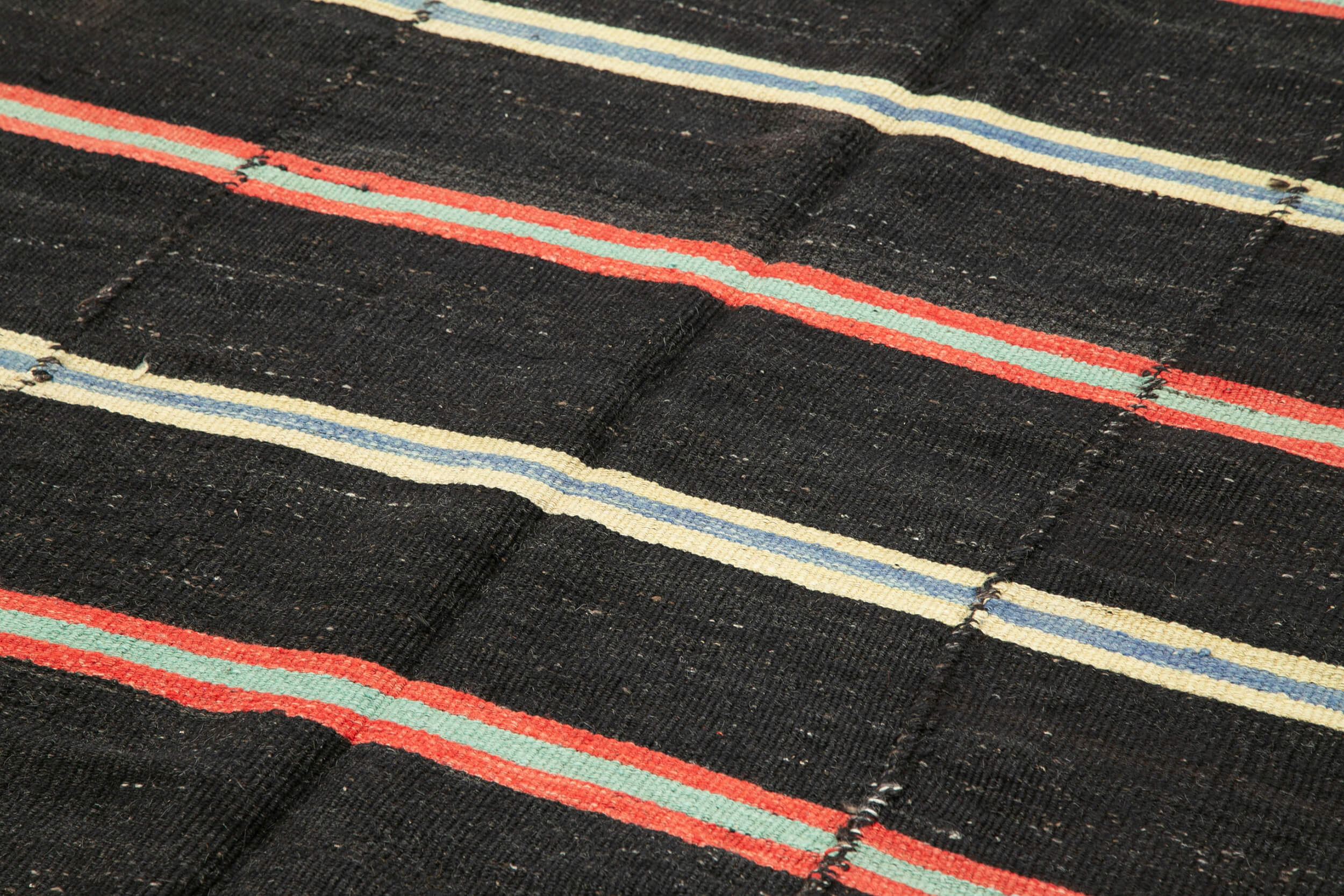 7x12 Brown Vintage Turkish Kilim Rug - 35401