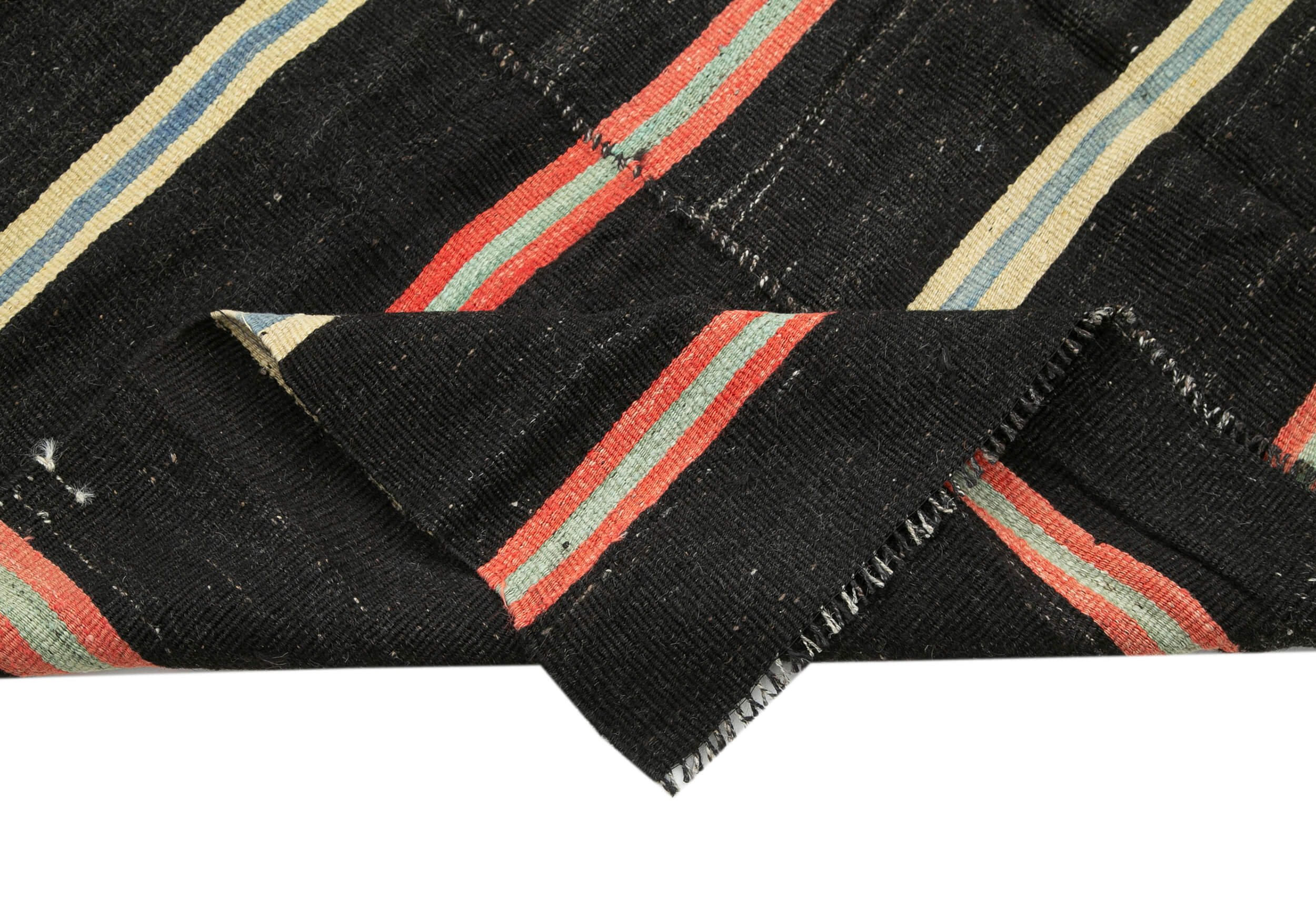 7x12 Brown Vintage Turkish Kilim Rug - 35401