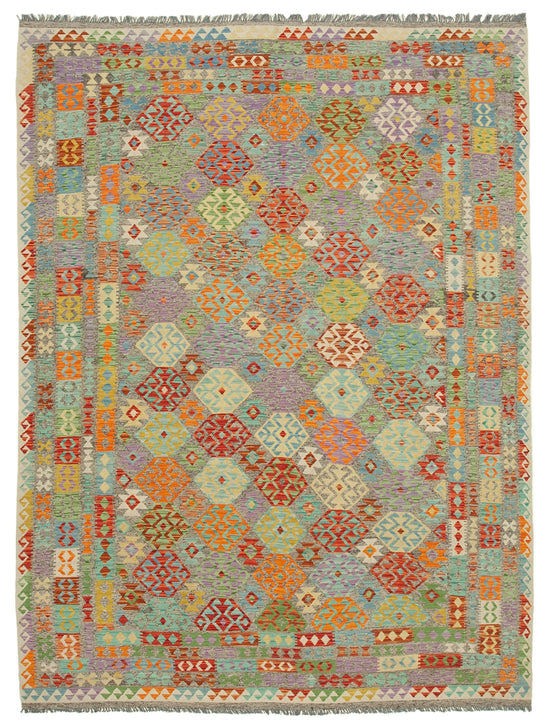 8x11 Multicolor Contemporary Area Rug - 35468