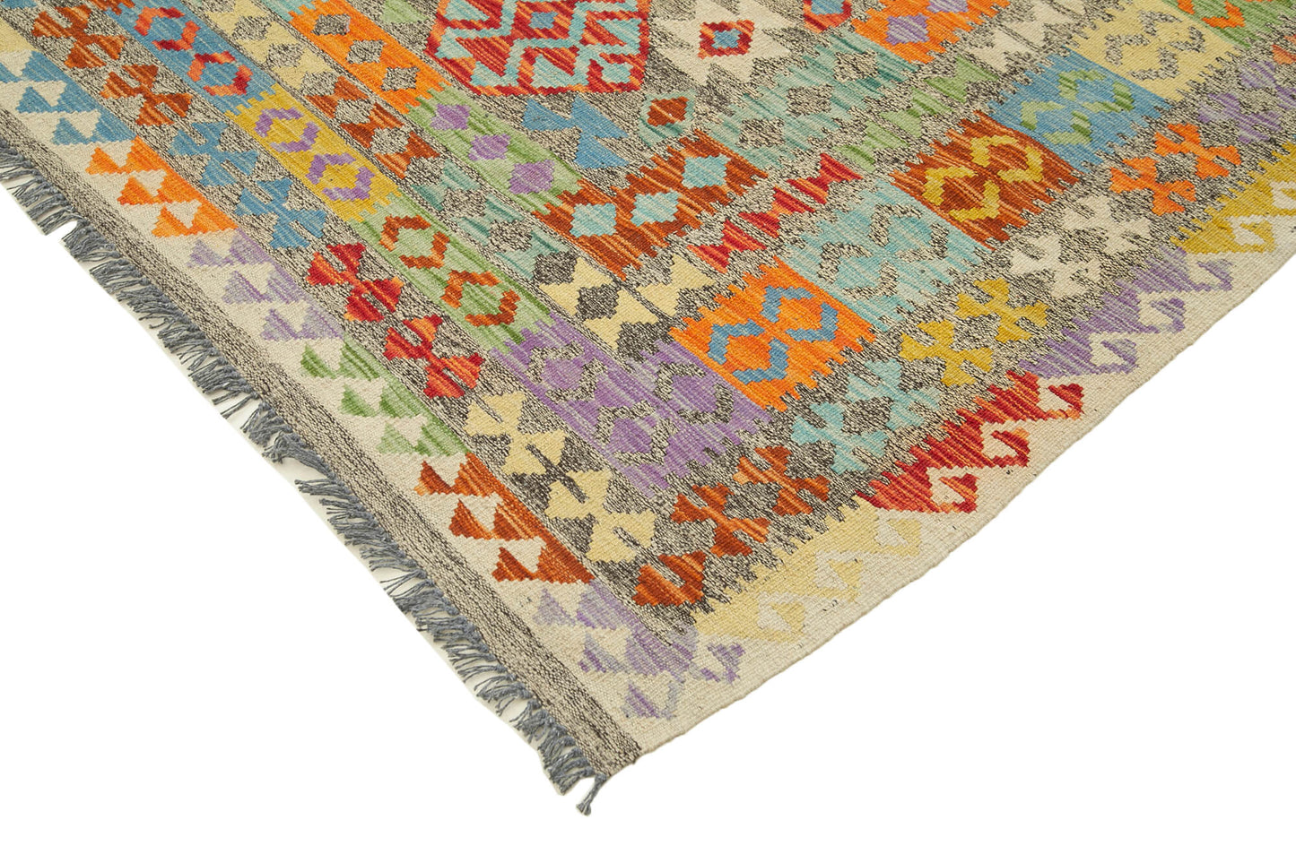 8x11 Multicolor Contemporary Area Rug - 35468
