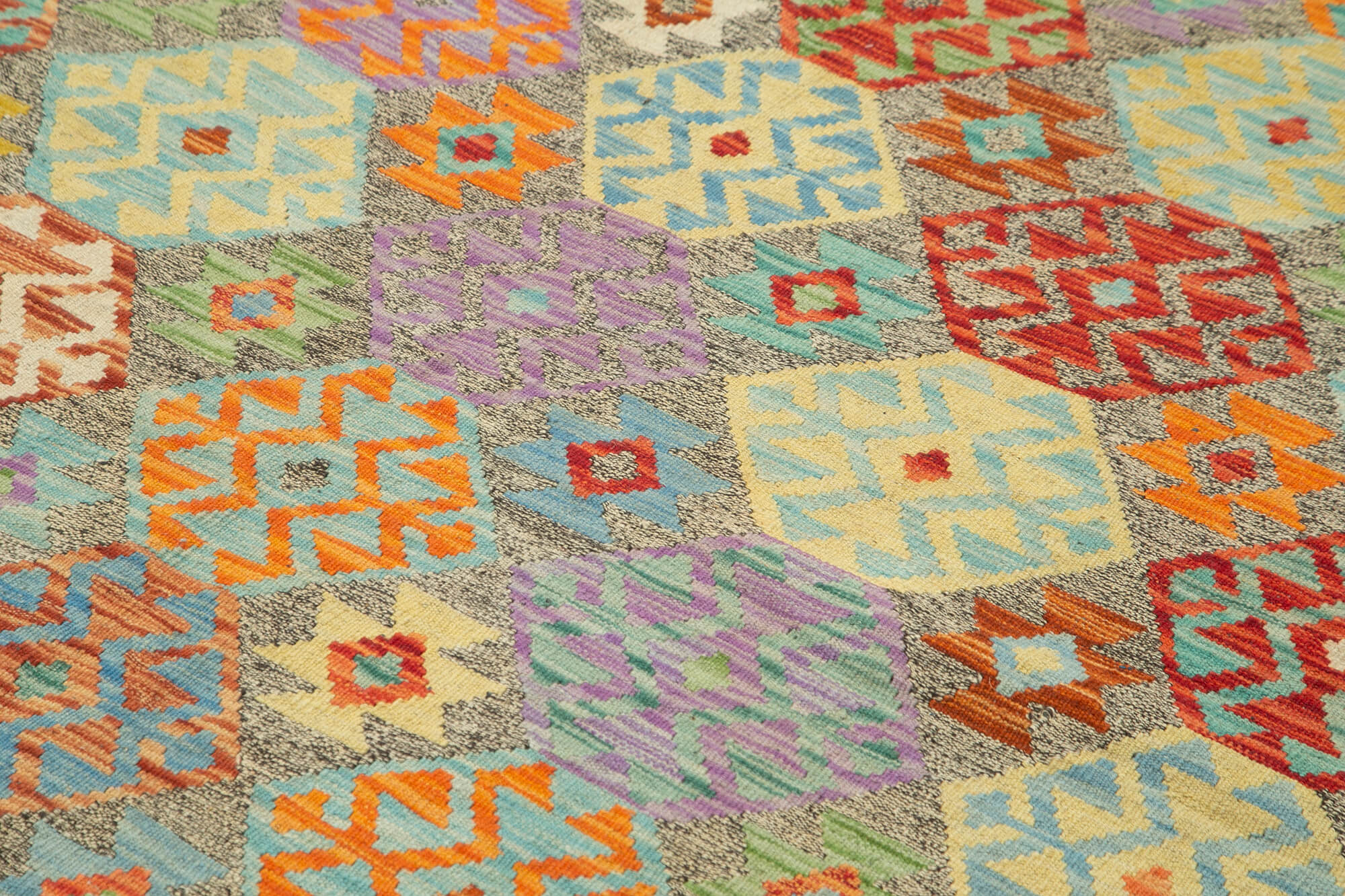 8x11 Multicolor Contemporary Area Rug - 35468