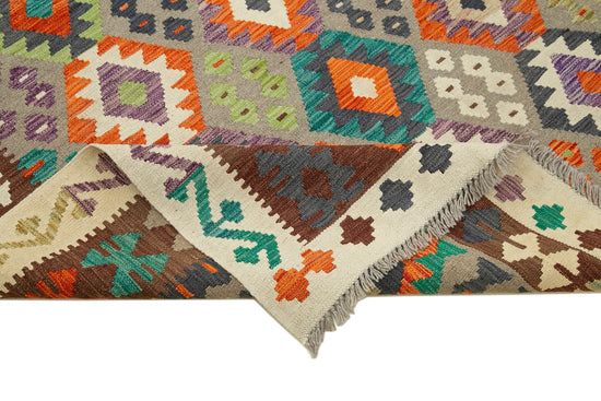 8x11 Multicolor Contemporary Area Rug - 35469