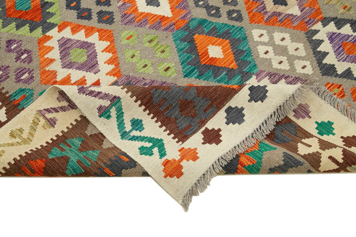 8x11 Multicolor Contemporary Area Rug - 35469