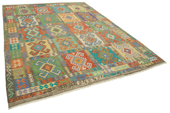 9x11 Multicolor Contemporary Area Rug - 35470