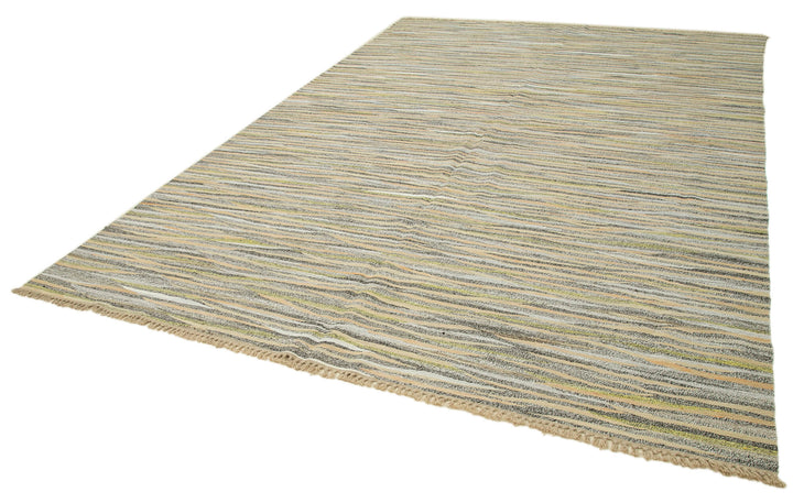 9x13 Multicolor Contemporary Area Rug - 35481