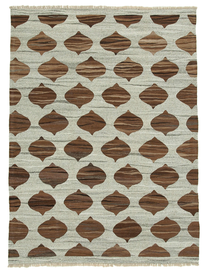 8x11 Grey Contemporary Area Rug - 35483