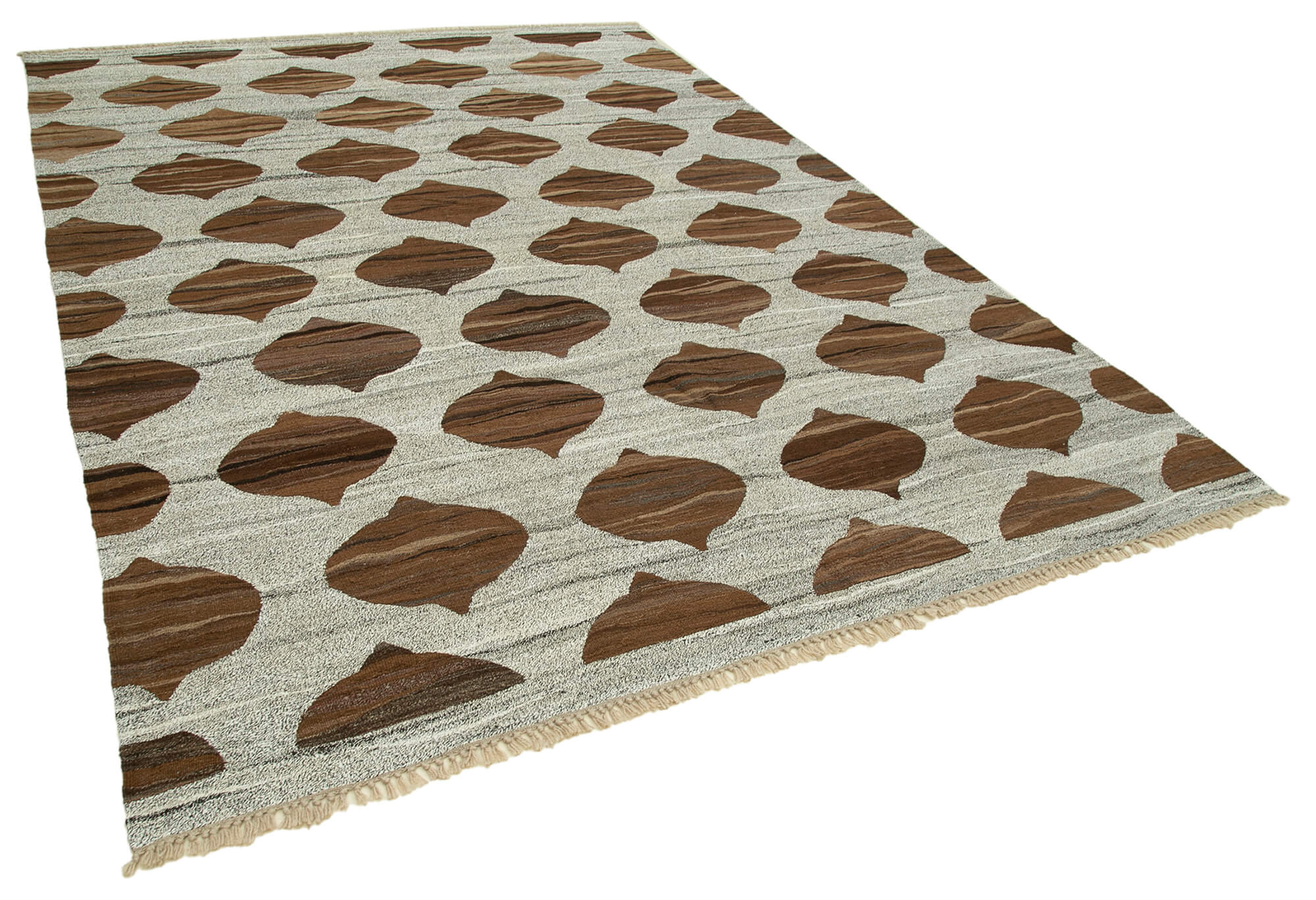 8x11 Grey Contemporary Area Rug - 35483