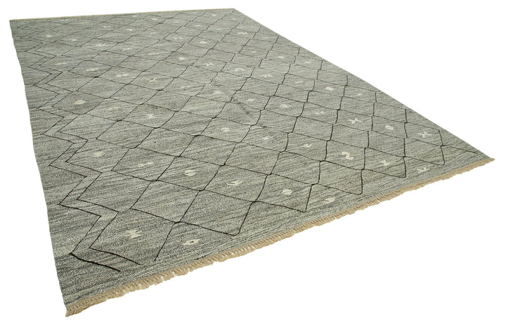 10x14 Grey Contemporary Area Rug - 35485