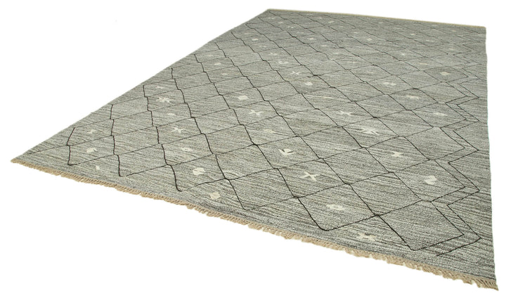 10x14 Grey Contemporary Area Rug - 35485