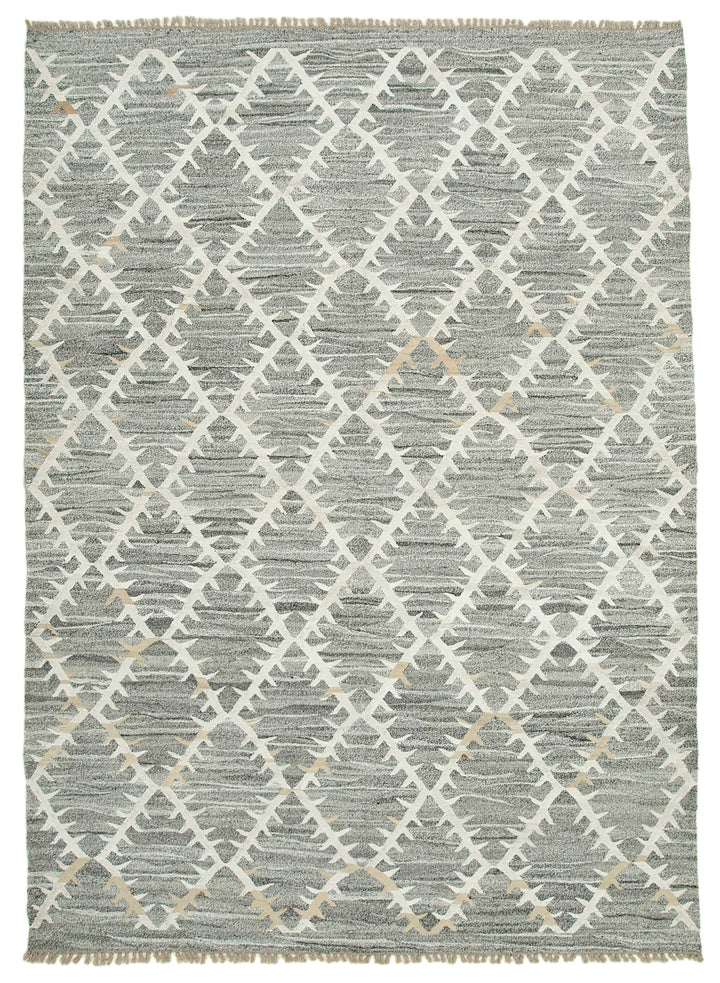 8x11 Grey Contemporary Area Rug - 35490