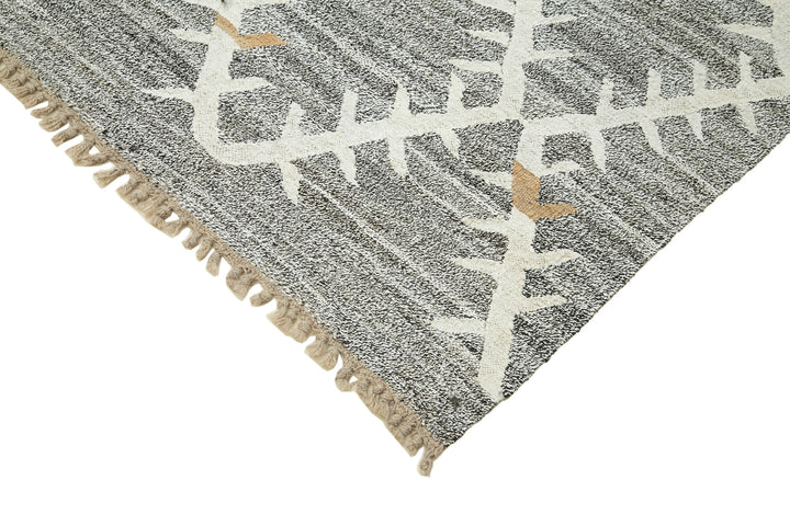 8x11 Grey Contemporary Area Rug - 35490