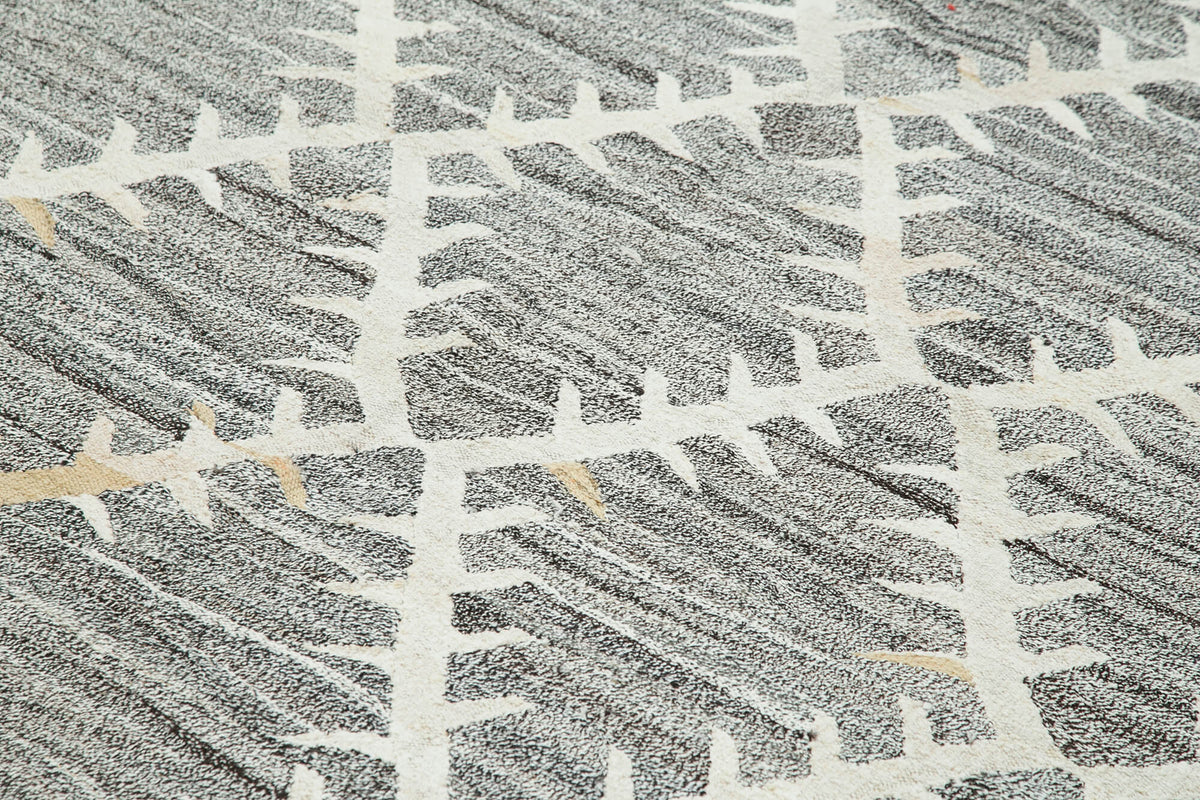 8x11 Grey Contemporary Area Rug - 35490