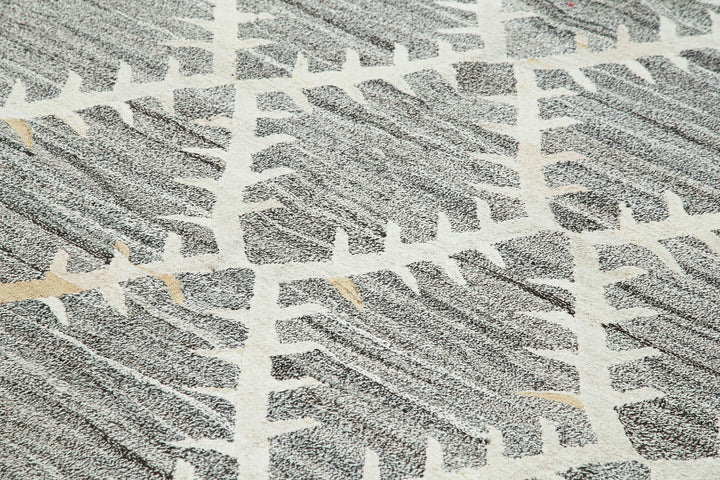 8x11 Grey Contemporary Area Rug - 35490